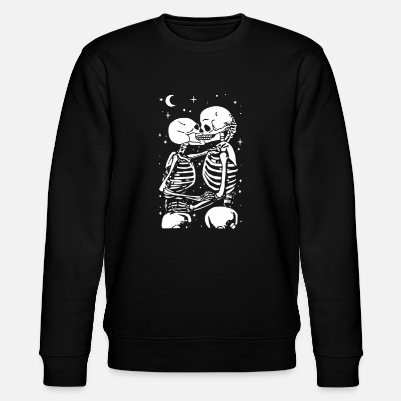 Squelette - Baiser - Gothique - Amusant - Sweat bio CHANGER Stanley/Stella Unisexe - noir