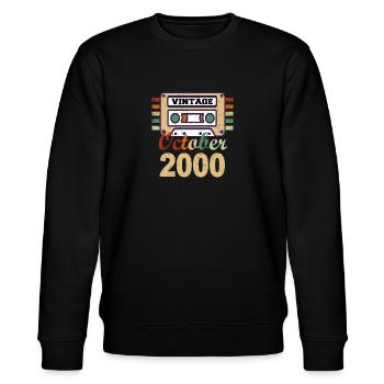 Cadeau du 21e anniversaire octobre 2000 - Sweat bio CHANGER Stanley/Stella Unisexe - noir - Devant - Nik (191cm) & Marisol (170cm)