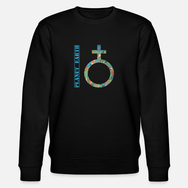 planet earth e 4 - Stanley/Stella CHANGER Unisex Organic Sweatshirt - black