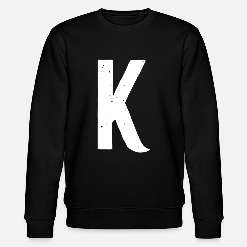 Lettre K - Sweat bio CHANGER Stanley/Stella Unisexe - noir