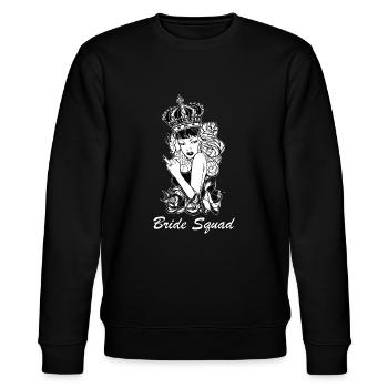 Bachelor Party // YAA // Bride Squad // Ring - Stanley/Stella CHANGER Unisex Organic Sweatshirt - black - Front - Nik (191cm) & Marisol (170cm)