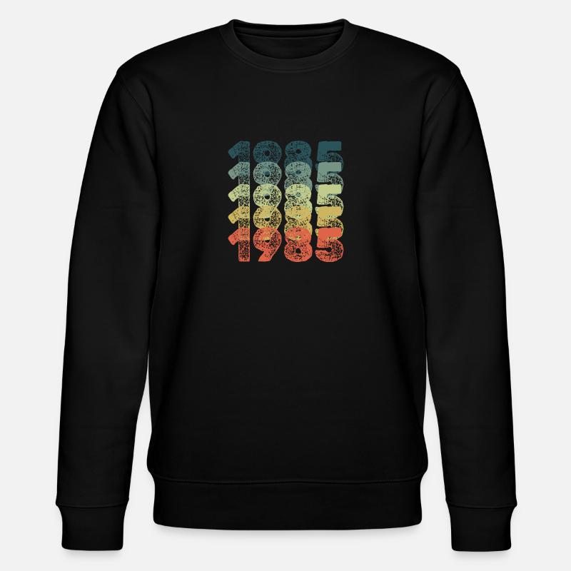 Birthday 1985 - Stanley/Stella CHANGER Unisex Organic Sweatshirt - black