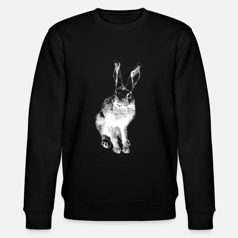 Hase - Stanley/Stella Unisex Bio-Sweatshirt CHANGER  - Schwarz
