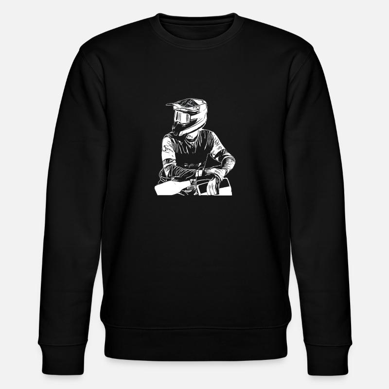 Motocross Design Enduro / Gift Idea - Stanley/Stella CHANGER Unisex Organic Sweatshirt - black