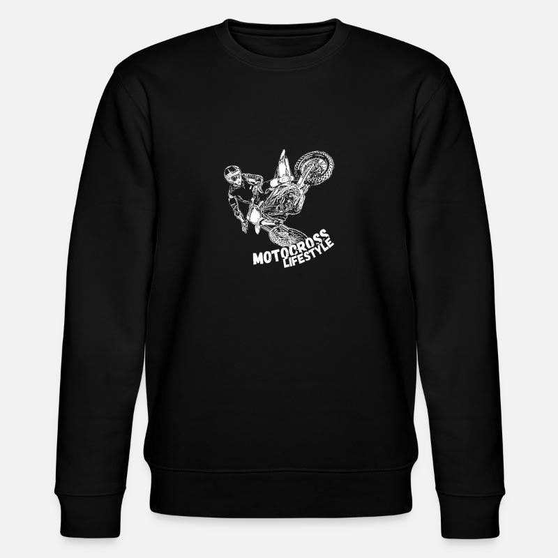 Motocross design / gift idea - Stanley/Stella CHANGER Unisex Organic Sweatshirt - black