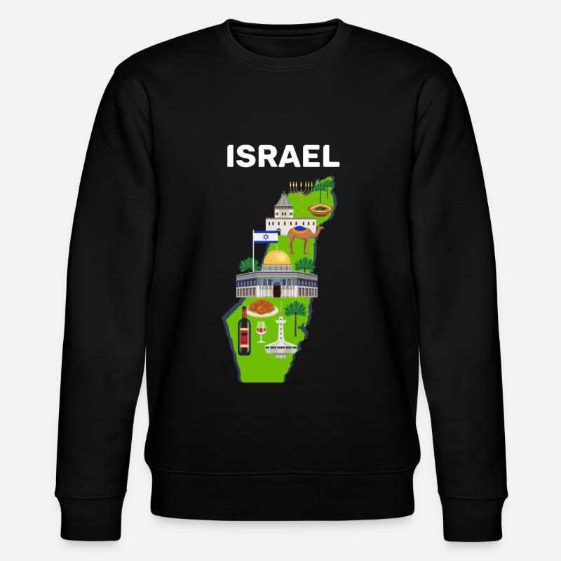 Israel - Stanley/Stella Unisex Bio-Sweatshirt CHANGER - Schwarz