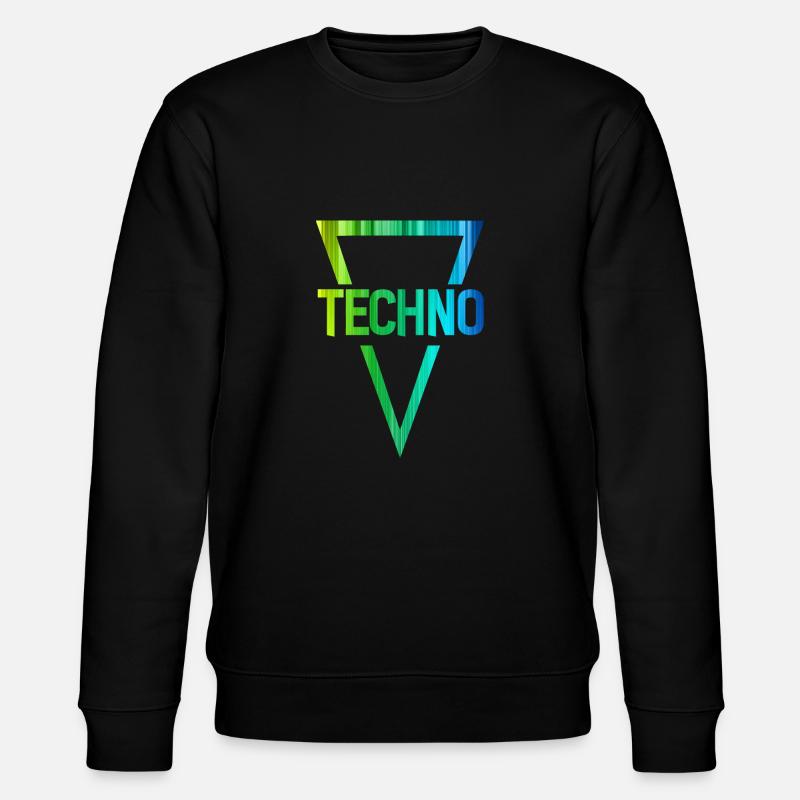 techno r - Stanley/Stella Unisex Bio-Sweatshirt CHANGER  - Schwarz