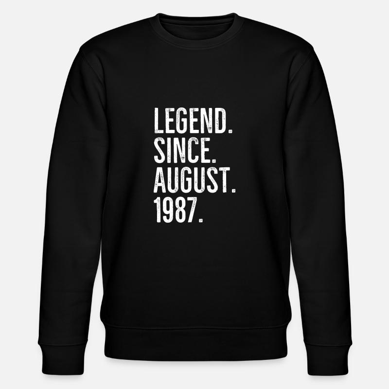 Légende depuis août 1987 - Sweat bio CHANGER Stanley/Stella Unisexe - noir