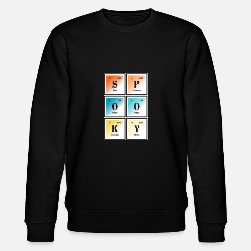 Gruselige | Periodensystem der Elemente - Stanley/Stella Unisex Bio-Sweatshirt CHANGER  - Schwarz