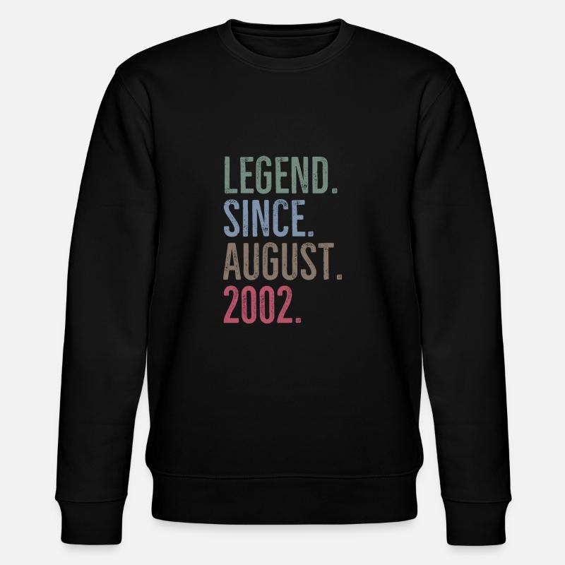 Legend Since August 2002 - Stanley/Stella CHANGER Unisex Organic Sweatshirt - black