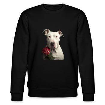 Dogo Argentino Saint-Valentin - Sweat bio CHANGER Stanley/Stella Unisexe - noir - Devant - Nik (191cm) & Marisol (170cm)