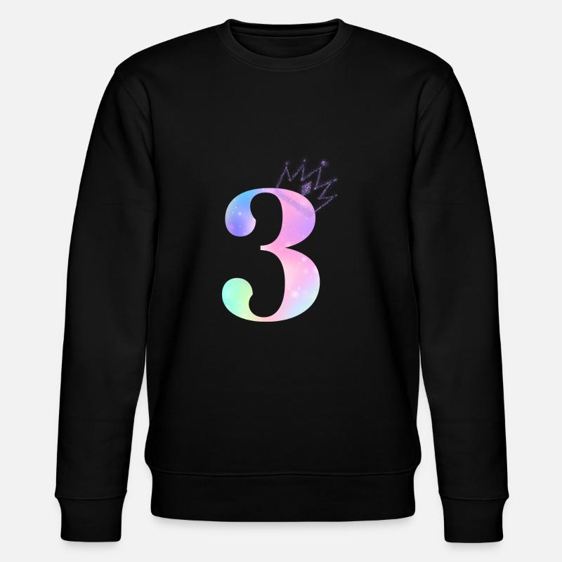 3rd Anniversary Rainbow - Stanley/Stella CHANGER Unisex Organic Sweatshirt - black