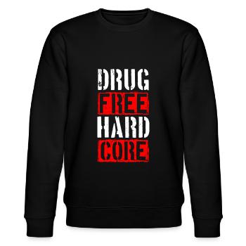 Addiction Health Cigarette - Stanley/Stella CHANGER Unisex Organic Sweatshirt - black - Front - Nik (191cm) & Marisol (170cm)