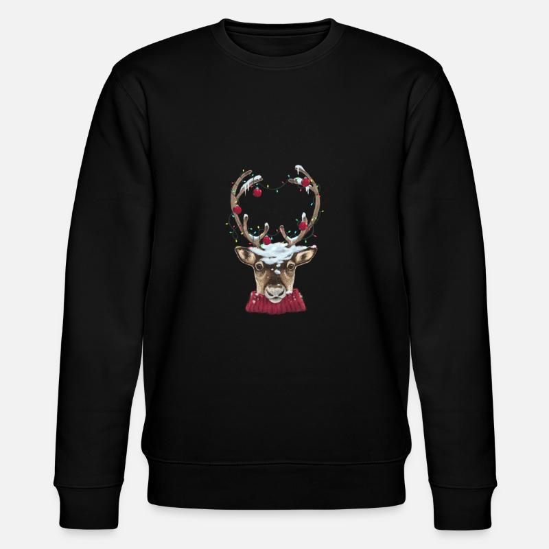 Christmas Time - Stanley/Stella Unisex Bio-Sweatshirt CHANGER  - Schwarz