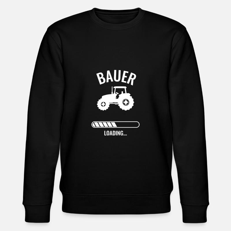 Bauer loading white - Stanley/Stella Unisex Bio-Sweatshirt CHANGER  - Schwarz