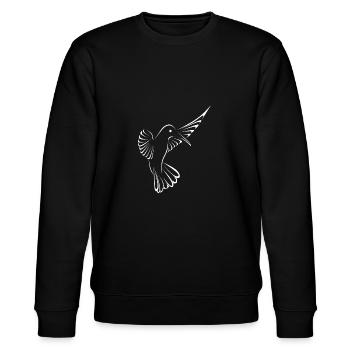 Kolibri - Stanley/Stella Unisex Bio-Sweatshirt CHANGER  - Schwarz - Vorne - Nik (191cm) & Marisol (170cm)