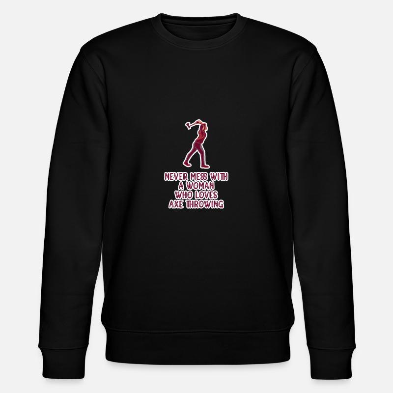 Axe throw axe throwing - Stanley/Stella CHANGER Unisex Organic Sweatshirt - black