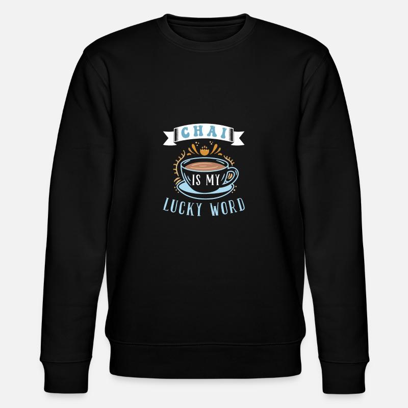 Chai Latte Tee trinken Teetrinker - Stanley/Stella Unisex Bio-Sweatshirt CHANGER  - Schwarz