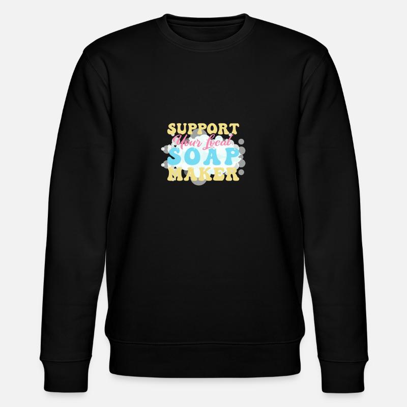 Soap Making Handmade soap - Stanley/Stella CHANGER Unisex Organic Sweatshirt - black