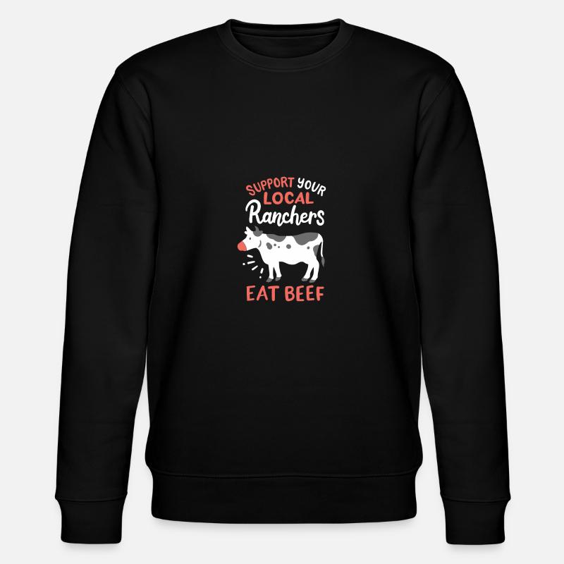 Bovins fermiers - Sweat bio CHANGER Stanley/Stella Unisexe - noir