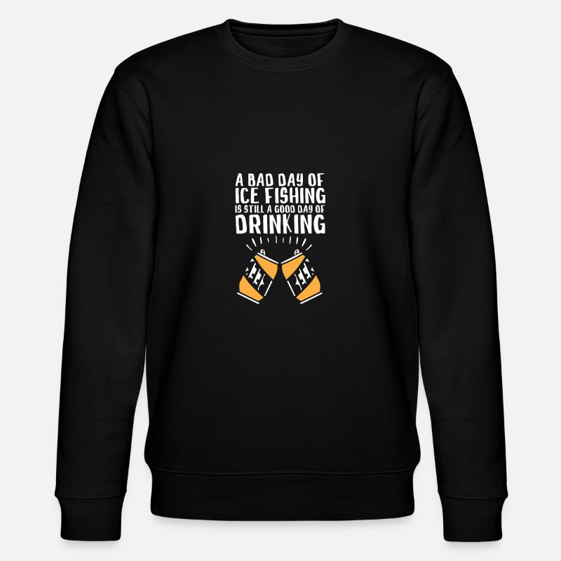 Pêche blanche Pêche blanche - Sweat bio CHANGER Stanley/Stella Unisexe - noir