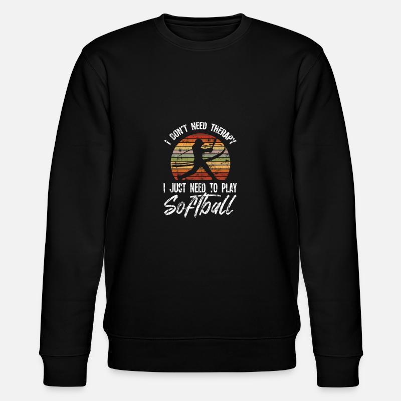 Softball - Stanley/Stella Unisex Bio-Sweatshirt CHANGER  - Schwarz