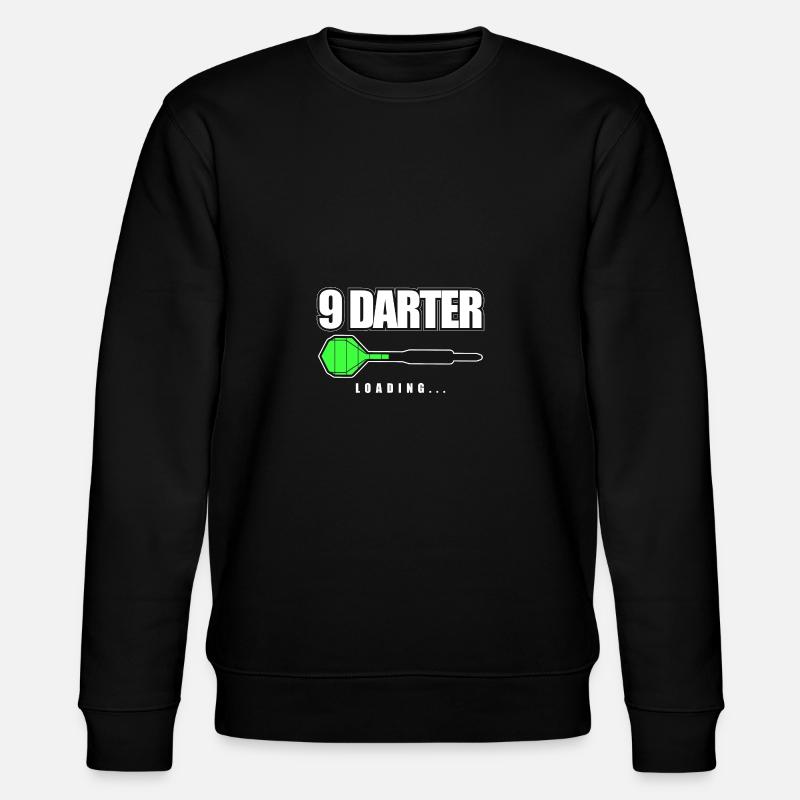 9 Darter Dart Gift - Stanley/Stella CHANGER Unisex Organic Sweatshirt - black