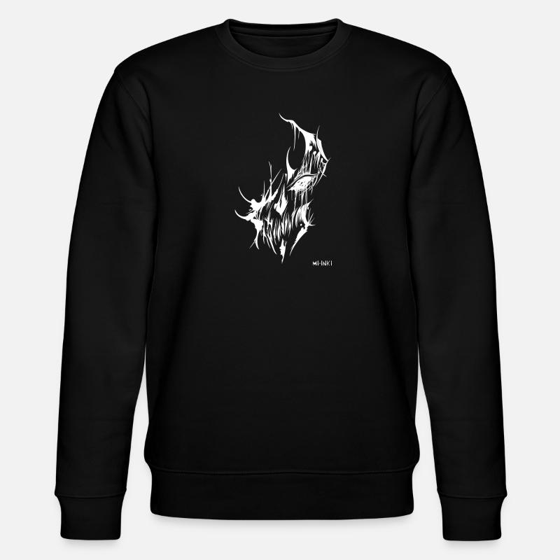 Verlaufender skull - Stanley/Stella Unisex Bio-Sweatshirt CHANGER  - Schwarz