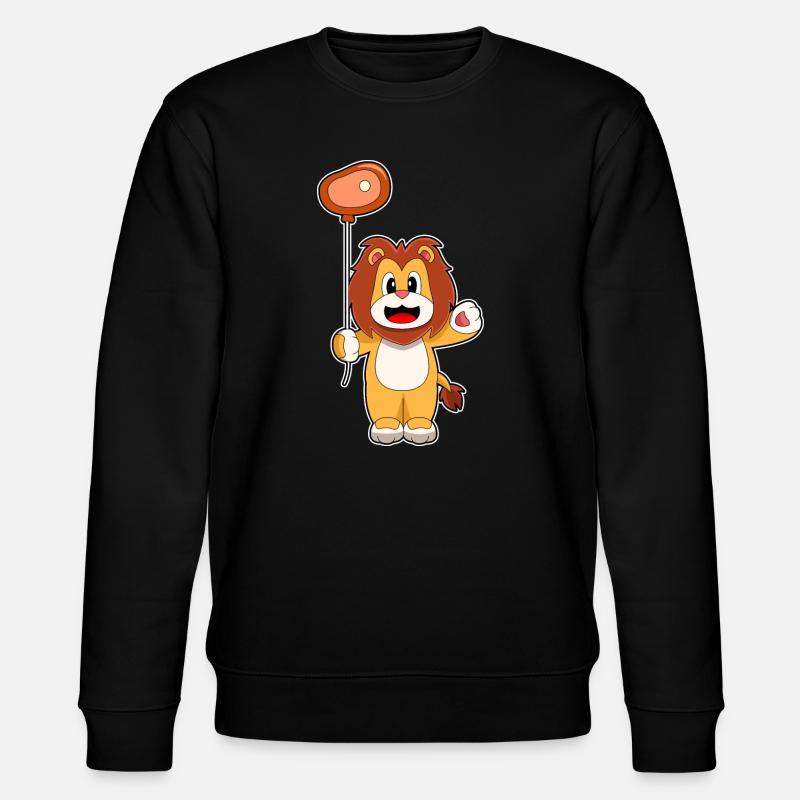 Löwe Luftballon  - Stanley/Stella Unisex Bio-Sweatshirt CHANGER  - Schwarz