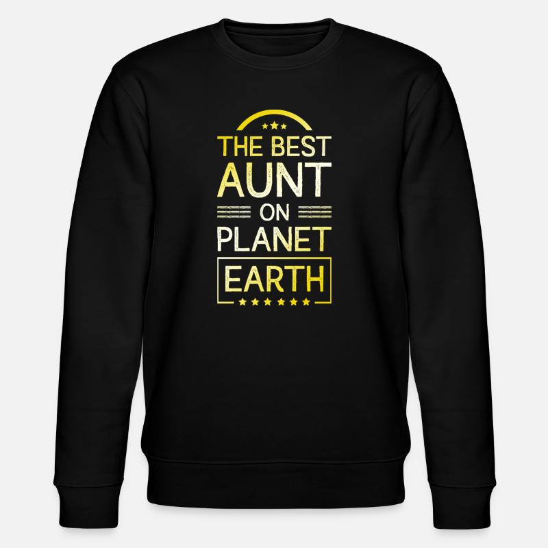 Beste Tante Spruch - Stanley/Stella Unisex Bio-Sweatshirt CHANGER  - Schwarz