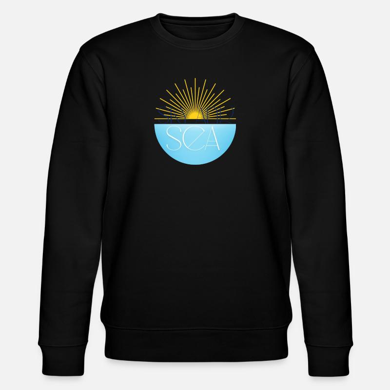 Himmel und Meer - Stanley/Stella Unisex Bio-Sweatshirt CHANGER  - Schwarz