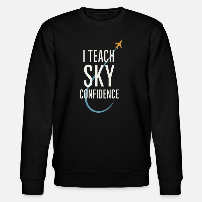 Fluglehrer Cfi Pilot Luftfahrtlehrer - Stanley/Stella Unisex Bio-Sweatshirt CHANGER  - Schwarz
