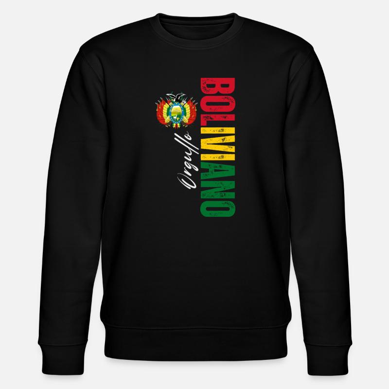 Orgueil bolivienne, conception verticale - Sweat bio CHANGER Stanley/Stella Unisexe - noir