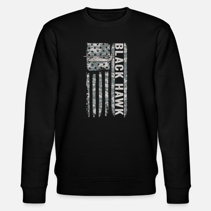 Hélicoptère militaire Black Hawk avec American - Sweat bio CHANGER Stanley/Stella Unisexe - noir
