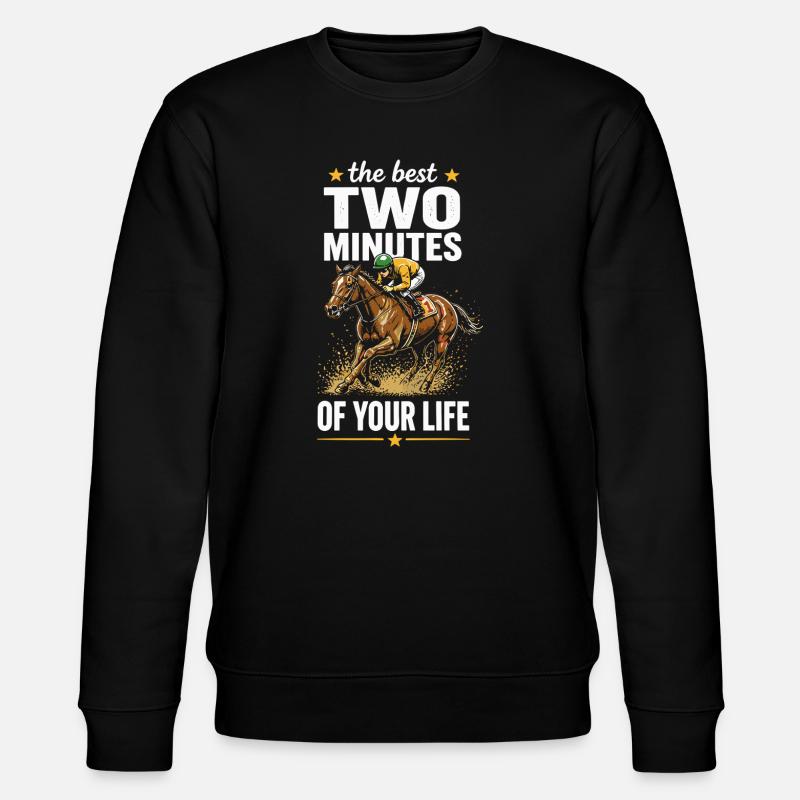 Two-Minute Race Performance - Stanley/Stella CHANGER Unisex Organic Sweatshirt - black