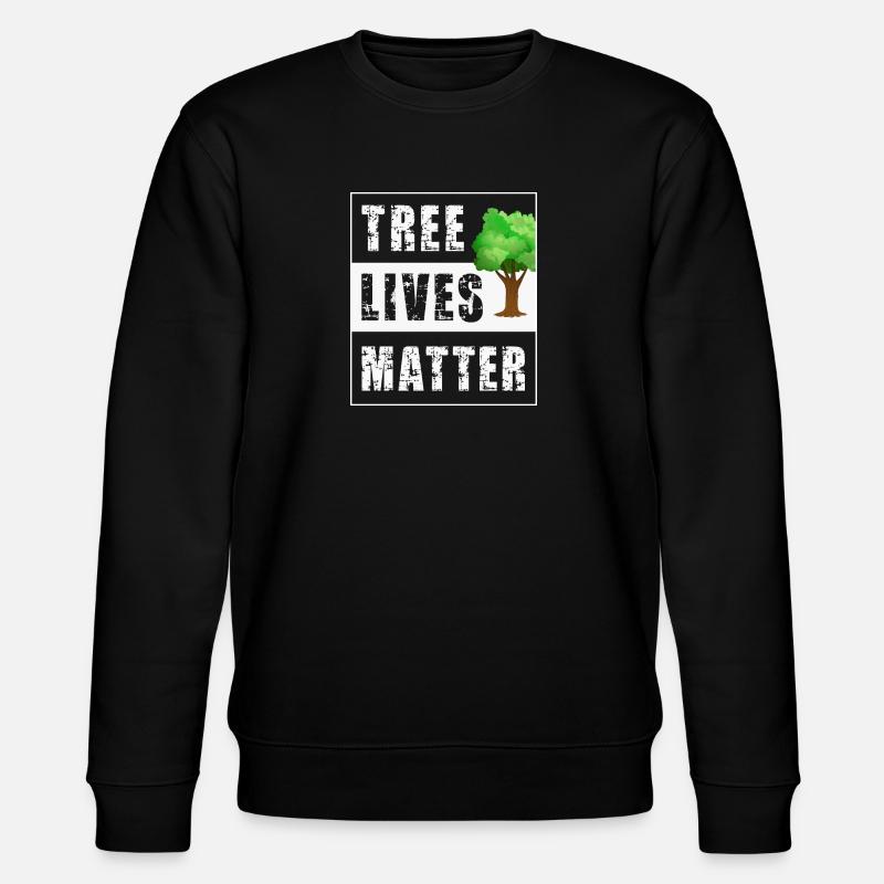 Tree Trees - Stanley/Stella CHANGER Unisex Organic Sweatshirt - black