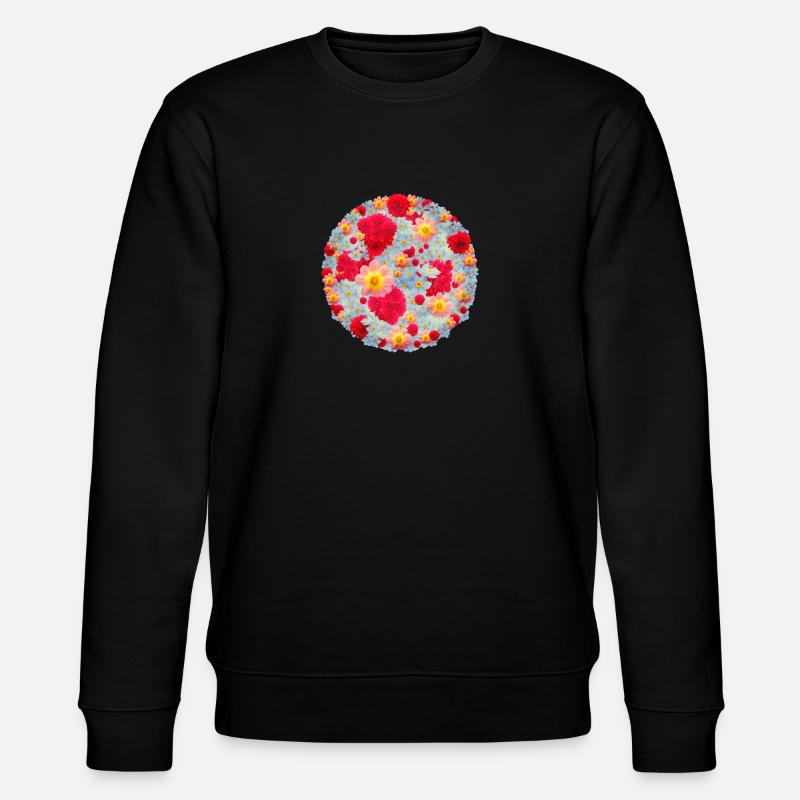 Les bouquets de fleurs - Sweat bio CHANGER Stanley/Stella Unisexe - noir