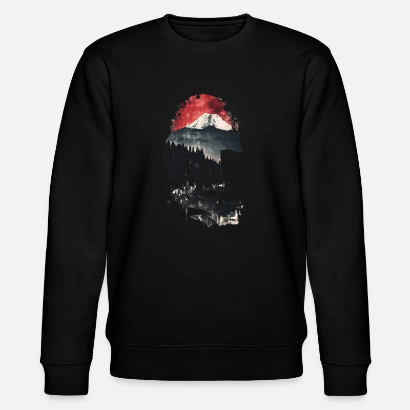 Grizzly Bär - Stanley/Stella Unisex Bio-Sweatshirt CHANGER  - Schwarz