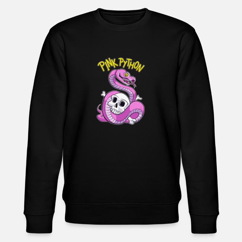 Pink Python - Stanley/Stella Unisex Bio-Sweatshirt CHANGER  - Schwarz
