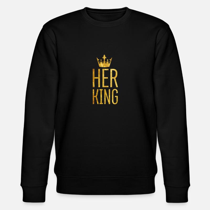 King // Partnershirt - Stanley/Stella Unisex Bio-Sweatshirt CHANGER  - Schwarz