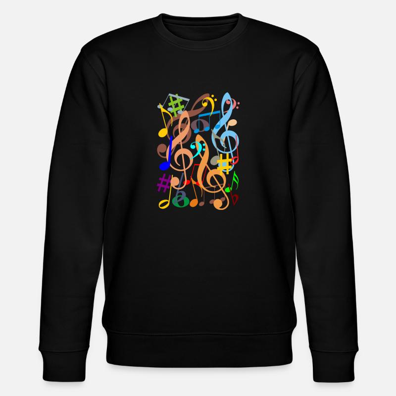 Notes de musique - Sweat bio CHANGER Stanley/Stella Unisexe - noir