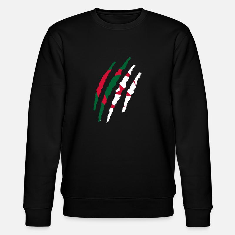 Algerien in der Haut - Stanley/Stella Unisex Bio-Sweatshirt CHANGER  - Schwarz