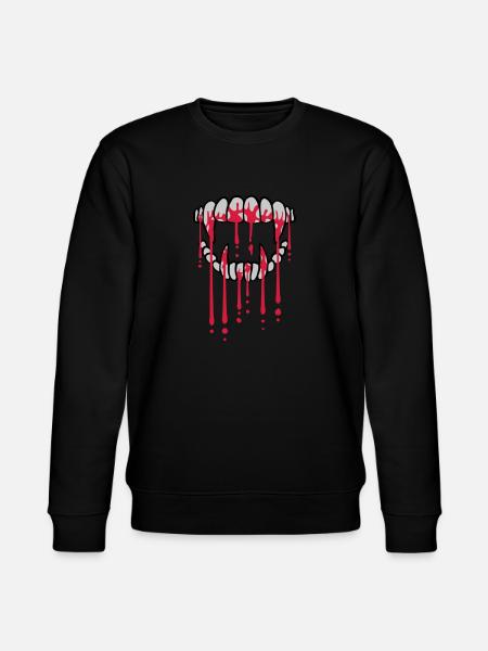 Blood drops vampire - Stanley/Stella CHANGER Unisex Organic Sweatshirt - black