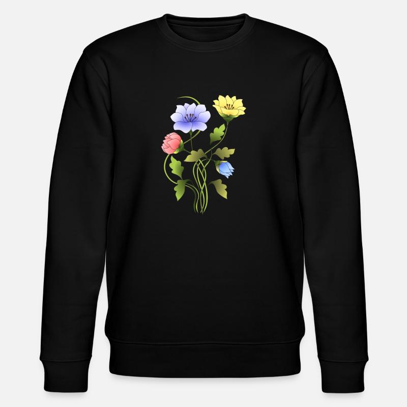 Fleur - Sweat bio CHANGER Stanley/Stella Unisexe - noir