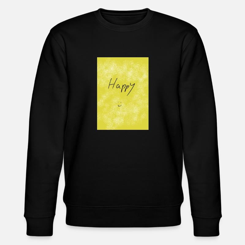 Glücklich - Stanley/Stella Unisex Bio-Sweatshirt CHANGER  - Schwarz