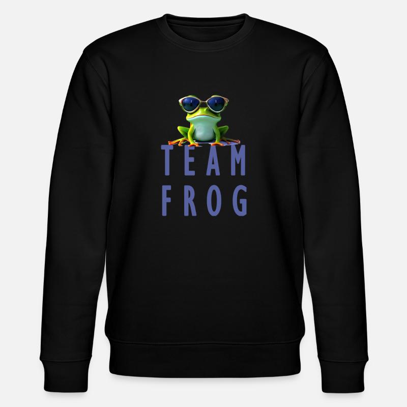 team frog - Stanley/Stella Unisex Bio-Sweatshirt CHANGER  - Schwarz