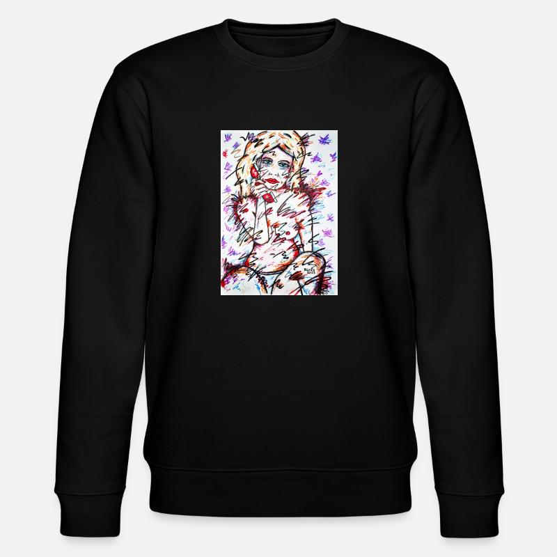 Telefonmädchen - Stanley/Stella Unisex Bio-Sweatshirt CHANGER  - Schwarz