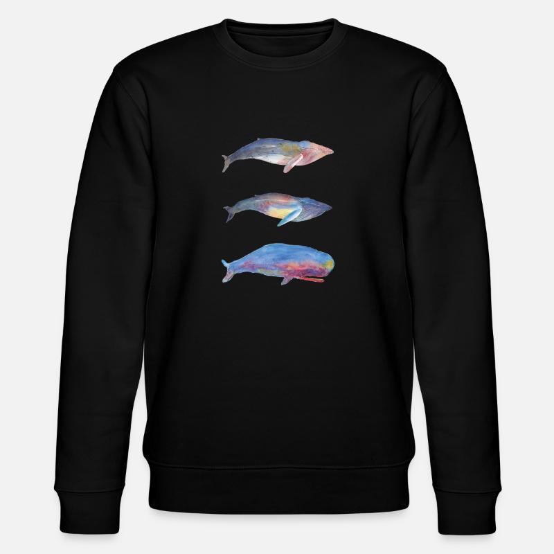3 Wale - Stanley/Stella Unisex Bio-Sweatshirt CHANGER  - Schwarz
