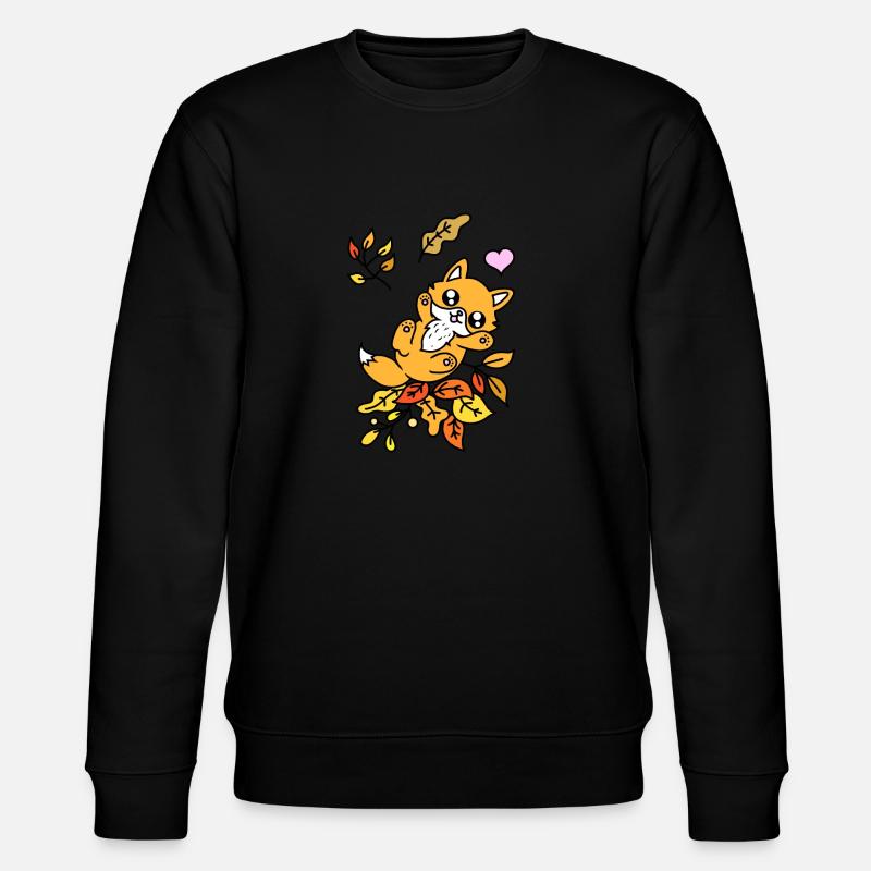 NIEDLICHER FOX - Stanley/Stella Unisex Bio-Sweatshirt CHANGER  - Schwarz
