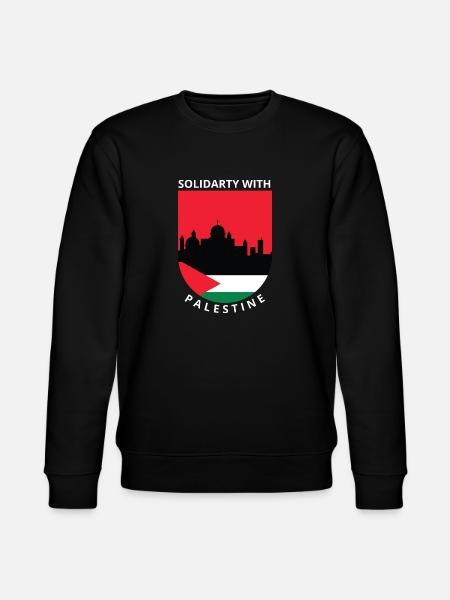 Free Palestine - Stanley/Stella CHANGER Unisex Organic Sweatshirt - black
